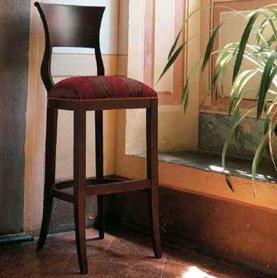 Итальянские кресла и стулья фабрики AMELI SEDIE комп.2 Барный стул Edoardo