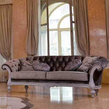 Итальянская мягкая мебель Luxury Atena фабрики VENETA SEDIE Диван 3-х местный