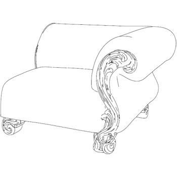 Итальянская мягкая мебель Salotti фабрики SAVIO FIRMINO Элемент D модульного углового дивана
