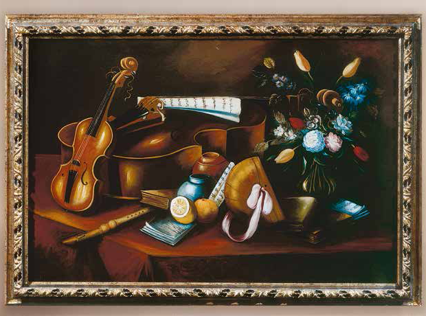 Итальянские панно фабрики ANDREA FANFANI Картина “Inganni con violino”