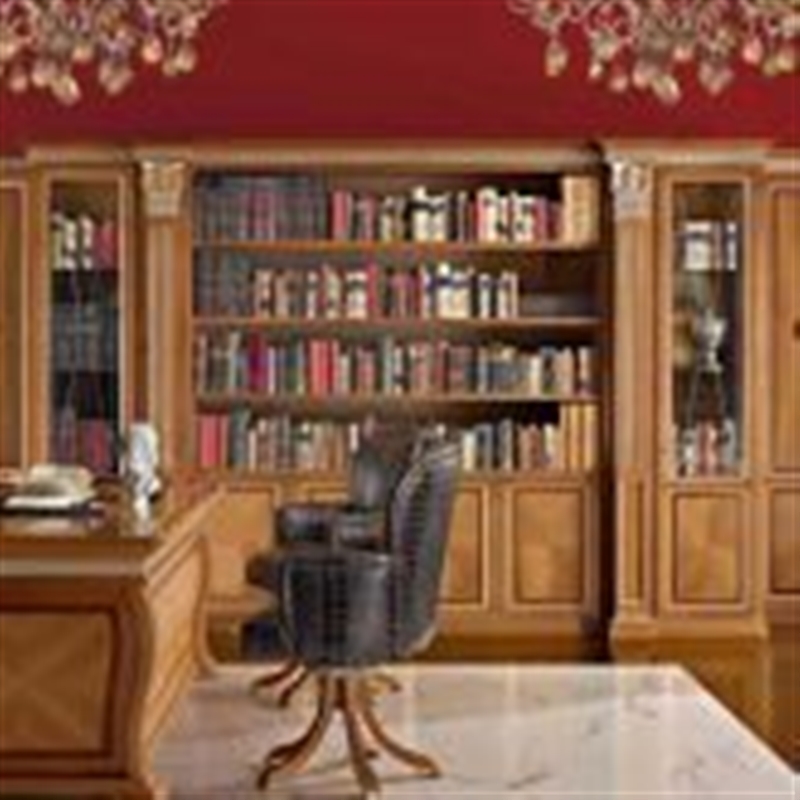 Итальянский кабинет Gallery Luxury фабрики DOMUS Книжный шкаф