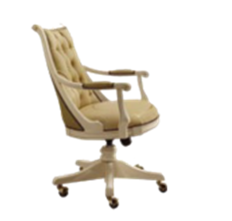 Итальянский кабинет Rondo фабрики GRILLI Кожаное вращающееся кресло Cat. II
