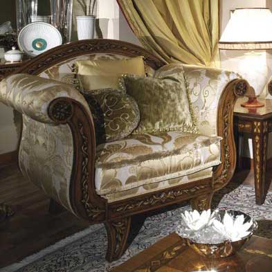 Итальянская гостиная Prestige Bernini фабрики ASNAGHI INTERIORS Кресло Cluster
