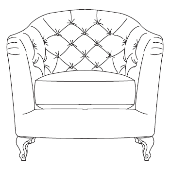 Итальянские кресла фабрики BRUNO ZAMPA Кресло Dali Patchwork