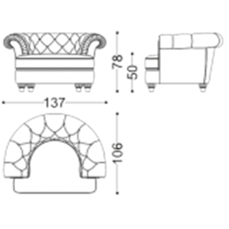 Итальянская мягкая мебель Lisette Soft фабрики ANGELO CAPPELLINI Кресло LISETTE