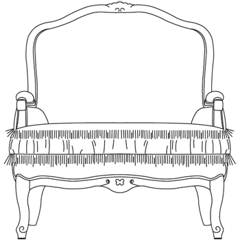 Итальянские кресла фабрики BRUNO ZAMPA Кресло Luigi XV