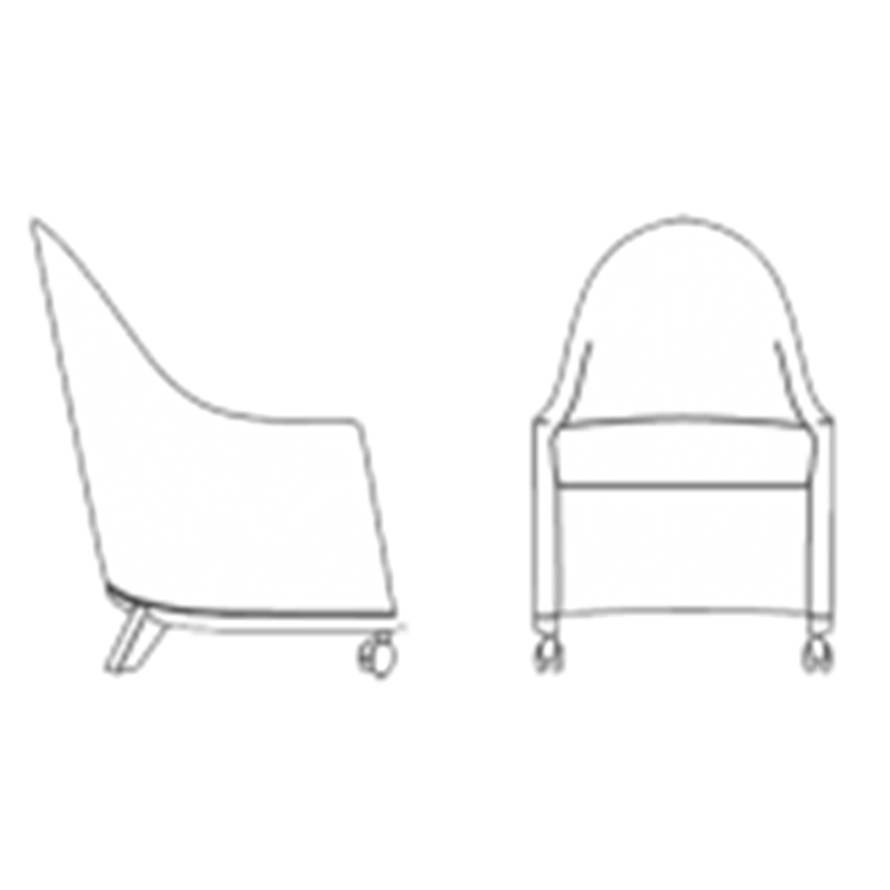 Итальянская мягкая мебель Montenapoleone фабрики MEDEA LIFESTYLE Кресло на колесиках