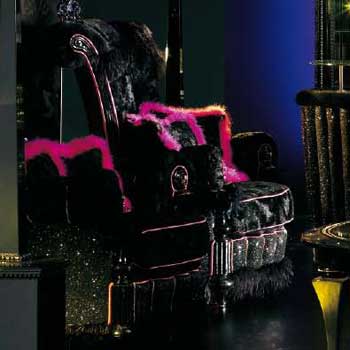 Итальянская мебель для бара Night Long фабрики ALTAMODA Кресло с короной