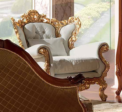 Итальянская гостиная Prestige Plus Laccata Antica фабрики BARNINI OSEO Кресло