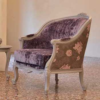 Итальянская мягкая мебель Luxury Frida фабрики VENETA SEDIE Кресло