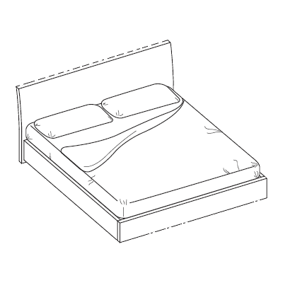 Итальянская кровать Easy фабрики MD HOUSE Кровать Easy сп место 162х202 с контейнером