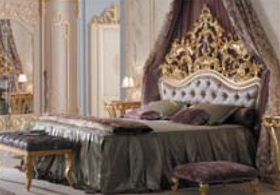 Итальянская спальня Imperiale фабрики ALBERTO & MARIO CHEZZANI Кровать Italia без изножья сп. место 160X190