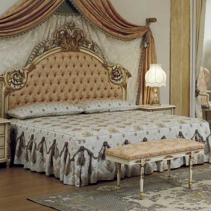 Итальянская спальня Jaber фабрики ASNAGHI INTERIORS Кровать Jaber