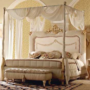 Итальянская спальня Vipart фабрики ALTAMODA комп. 7 Кровать King Size с балдахином