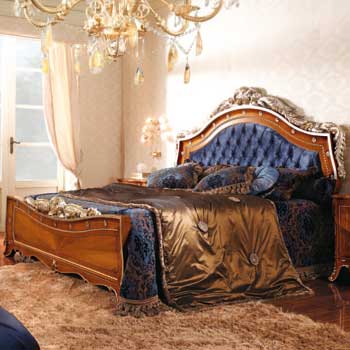 Итальянская спальня Alysee Ciliegio фабрики BACCI STILE Кровать King Size с изножьем