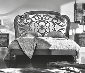 Итальянская спальня Anthea фабрики BBELLE Кровать Opera с резным изголовьем сп. место 160Х200