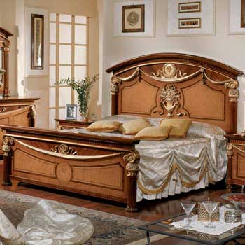 Итальянская спальня Romanica фабрики BACCI STILE Кровать Queen Size