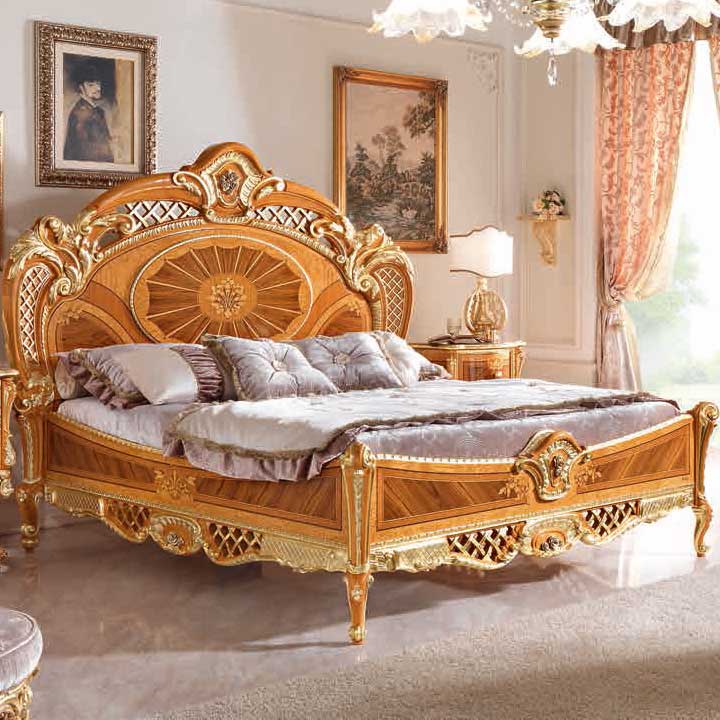 Итальянская спальня Regina Naturale фабрики FRATELLI PISTOLESI Кровать Queen