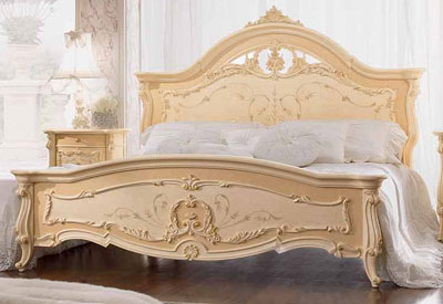 Итальянская спальня Prestige Plus фабрики BARNINI OSEO Кровать размера king с изножьем сп. место 184X203