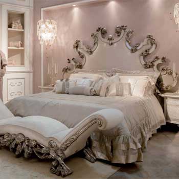 Итальянская спальня Rosalba фабрики MANTELLASSI Кровать Rosalba