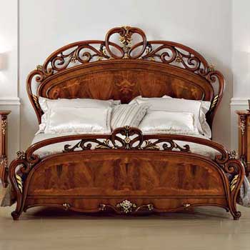 Итальянская спальня Palladio фабрики BACCI STILE Кровать с изножьем (сп. место 160Х200)