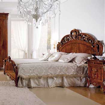 Итальянская спальня Palladio фабрики BACCI STILE Кровать с изножьем (сп. место 180Х200)