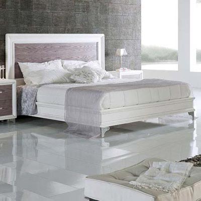 Итальянская спальня Marostica bianco фабрики BAMAR Кровать с металлическими ножками