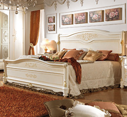 Итальянская спальня Pitti фабрики ANTONELLI MORAVIO & C (AMC) Кровать сп. место 160Х190