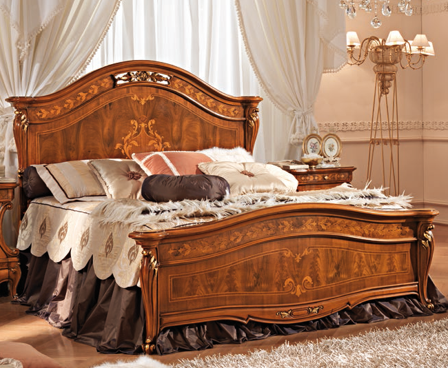 Итальянская спальня Napoleone фабрики ANTONELLI MORAVIO & C (AMC) Кровать сп. место 160Х190