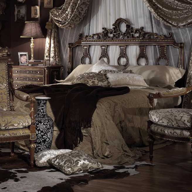 Итальянская спальня Prestige Valentina фабрики ASNAGHI INTERIORS Кровать Valentina