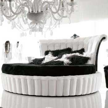 Итальянская спальня Design фабрики ALTAMODA Круглая кровать с короной