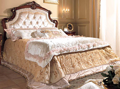 Итальянская спальня Reggenza фабрики BARNINI OSEO Мягкая кровать размера king сп. место 184X203