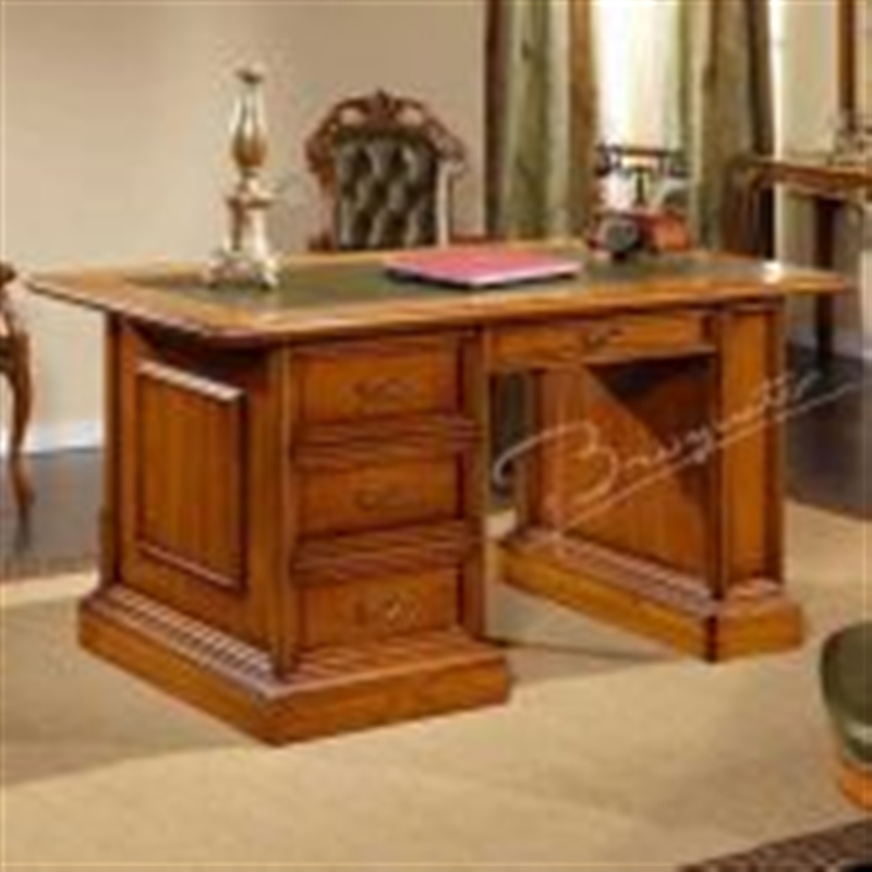 Итальянский кабинет Villa Borghese фабрики BROGIATO Письменный стол с 4-ящиками