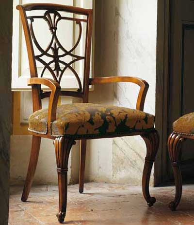 Итальянские кресла и стулья фабрики AMELI SEDIE комп.3 Полукресло Fernand