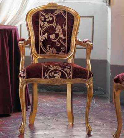 Итальянские кресла и стулья фабрики AMELI SEDIE комп.2 Полукресло Luigi XV