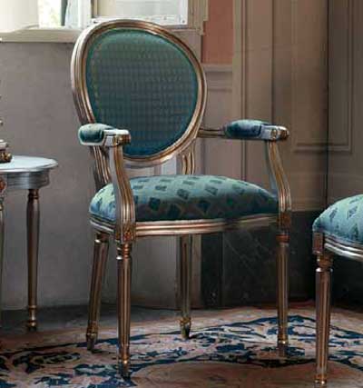 Итальянские кресла и стулья фабрики AMELI SEDIE комп.2 Полукресло Luigi XVI