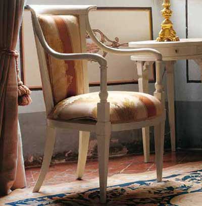 Итальянские кресла и стулья Sedie фабрики AMELI SEDIE комп.1 Полукресло Versaille