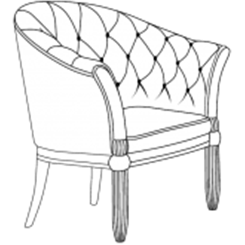 Итальянский шкаф Morfeo фабрики FERRETTI & FERRETTI (Comp. 218) Полукруглое кресло