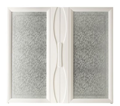 Итальянские спальни Epoca фабрики GRILLI Шкаф 2-дверный с белым зеркальным напылением на двери