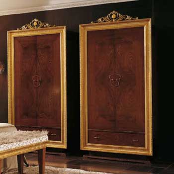 Итальянская спальня Atelier фабрики ALTAMODA Шкаф 2-дверный с короной