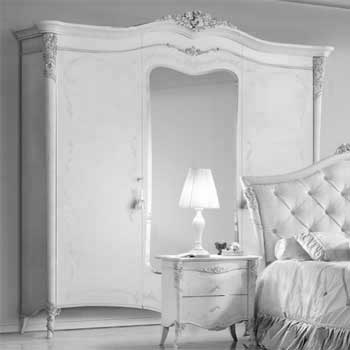 Итальянская спальня Vittoria Noce фабрики ANTONELLI MORAVIO & C (AMC) Шкаф 3-дверный с зеркалами