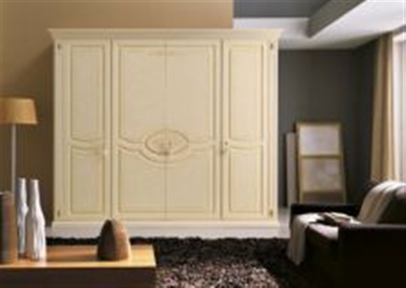 Итальянский шкаф Master фабрики FRATELLI CENEDESE Шкаф 4-дверный Parma (Laccati White Style)
