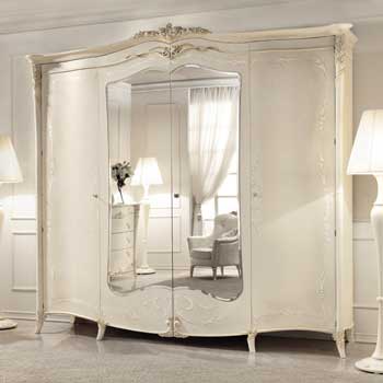 Итальянская спальня Vittoria фабрики ANTONELLI MORAVIO & C (AMC) Шкаф 4-дверный с зеркалами