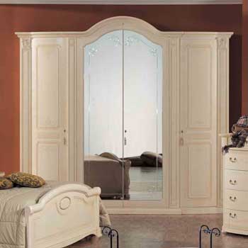 Итальянская спальня Giotto фабрики ALBERTO & MARIO GHEZZANI Шкаф 4-дверный с зеркалами