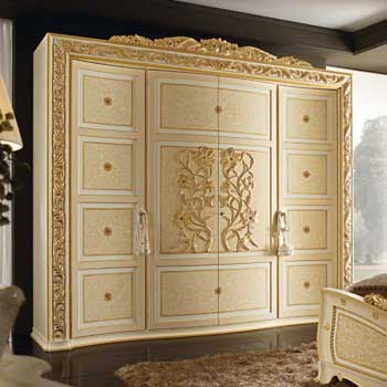 Итальянская спальня Alysee Laccato фабрики BACCI STILE Шкаф 4-дверный