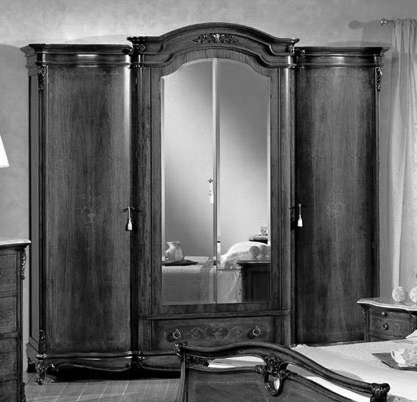 Итальянская спальня Isabella фабрики ANTONELLI MORAVIO & C (AMC) Шкаф 4-х дверный с зеркалами