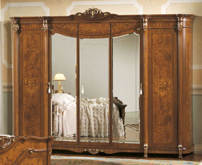 Итальянская спальня Trevi фабрики GRILLI Шкаф 5-дверный с зеркалами