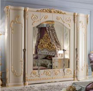 Итальянская спальня Imperiale фабрики ALBERTO & MARIO CHEZZANI Шкаф 6-дверный с зеркалами