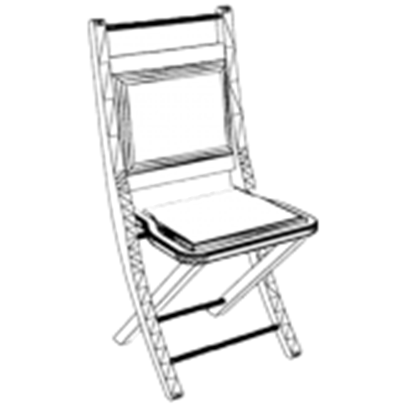 Итальянский шкаф фабрики CAROTI  Складной стул с сиденьем из красной кожи люкс