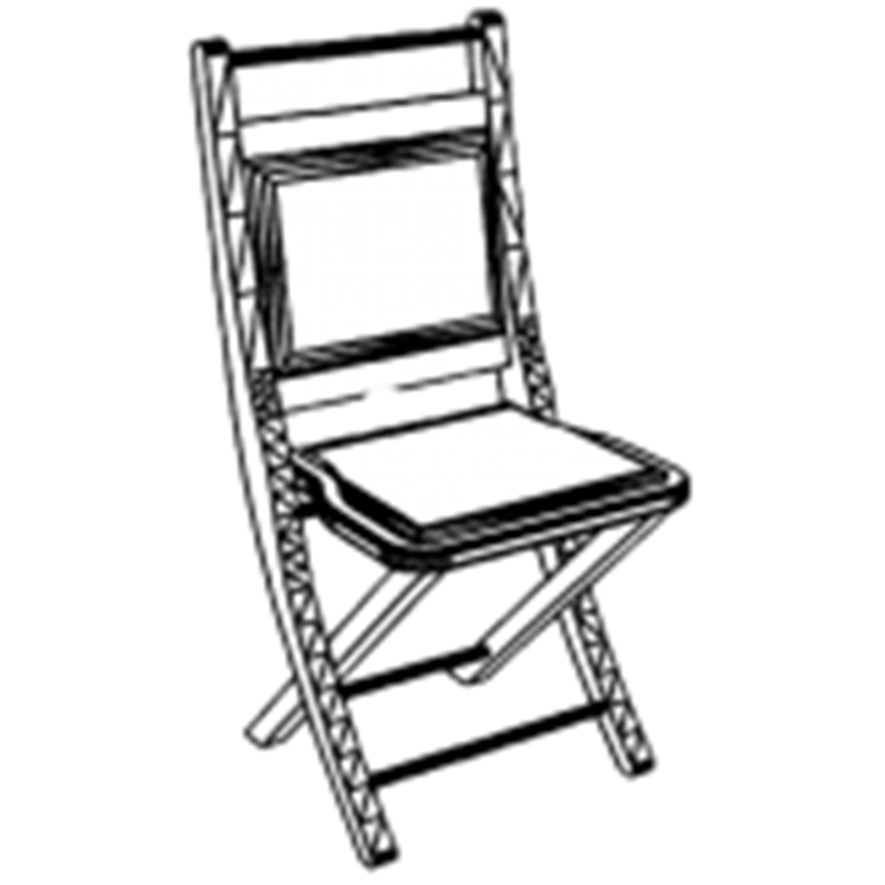 Итальянский кабинет Jolly фабрики CAROTI Складной стул с сиденьем из красной кожи люкс